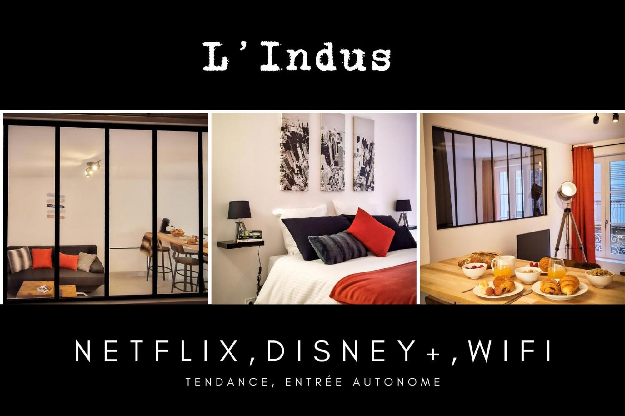 L'Indus 3 Etoiles Wifi, Netflix, Disney, Coeur De Bastide Villefranche-de-Rouergue Buitenkant foto